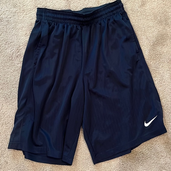 Nike Shorts Mens Navy Blue Nike Basketball Shorts Xl Like New